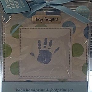 Baby handprint and footprint set.